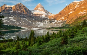 lake, landscape