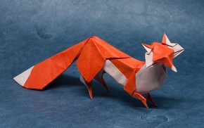 fox, artwork, nature, paper, origami, the little prince