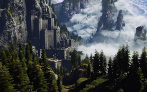 mountain, landscape, The Witcher, Geralt of Rivia, The Witcher 3 Wild Hunt