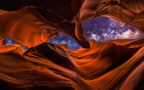 canyon, nature, Milky Way