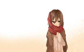anime girls, Shingeki no Kyojin, scarf, Mikasa Ackerman