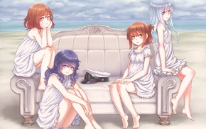 anime girls, Hibiki KanColle, Ikazuchi KanColle, Akatsuki KanColle, Kantai Collection, Inazuma KanColle