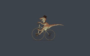 bicycle, minimalism, dinosaurs