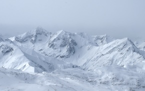 landscape, mountain, snow