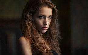 portrait, depth of field, girl, model, dress, Maxim Maksimov