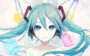 anime girls, anime, twintails, Vocaloid, Hatsune Miku