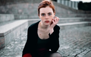 girl, portrait, face, model