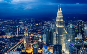 Petronas Towers, city