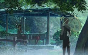 The Garden of Words, rain, Makoto Shinkai