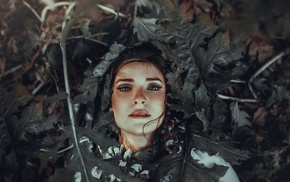girl, model, face, girl outdoors