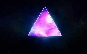 abstract, space, triangle
