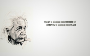simple background, quote, Albert Einstein