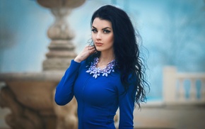 dress, Sergey Ignatenko, girl, portrait