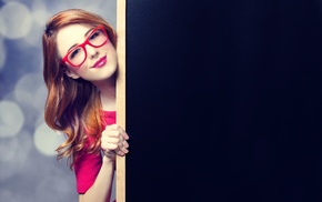 girl, model, girl with glasses