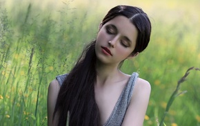model, face, girl outdoors, girl