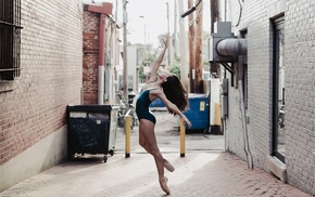 leotard, dancers, urban, girl, street, ballerina