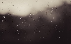 window, water drops, rain