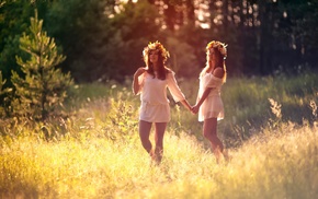 girl, girl outdoors, nature, model
