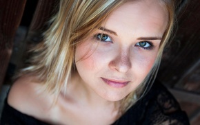 portrait, face, model, girl