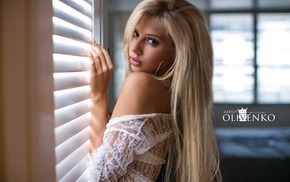 blonde, portrait, model, Ekaterina Fetisova, sensual gaze, girl