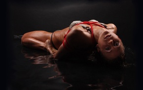 girl, BDSM, water, model, wet