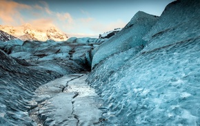 nature, landscape, ice