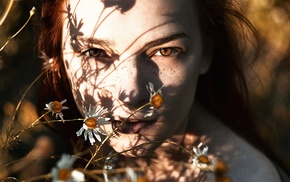 girl, face, model
