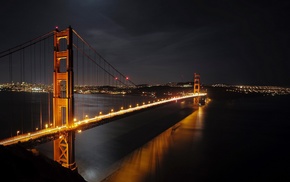 night, bridge, Golden Gate Bridge