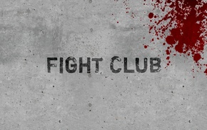 Fight Club, grunge, blood, typography, movies