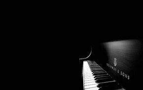 piano, Steinway  Sons, black