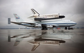 space shuttle, Boeing 747, NASA, Discovery