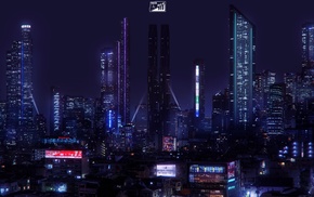 science fiction, future city, city