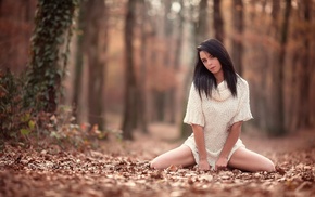 brunette, girl