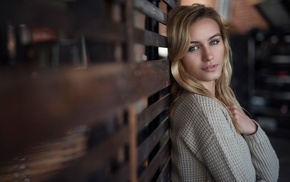 girl, hair, dress, blonde