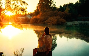 nature, girl outdoors