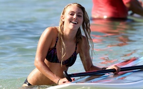 wet, water, AnnaSophia Robb, sea, bikini, surfing
