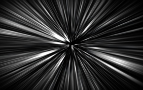 monochrome, digital art, lines, motion blur, black background, blurred