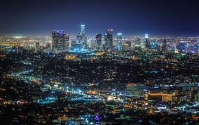 city, Los Angeles, night