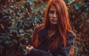 girl, face, redhead