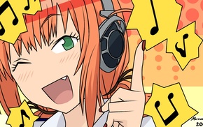 Nanako Maaya, Kenkou Zenrakei Suieibu Umishou, anime, headphones