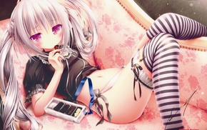 panties, thigh, highs, anime girls, anime, original characters