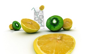 kiwi fruit, lemons