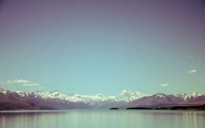 nature, lake, sky, water, New Zealand