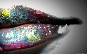 colorful, lips