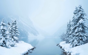 photography, winter, nature, lake, snow