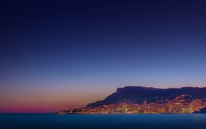 sunset, water, sea, photography, cityscape, Monaco