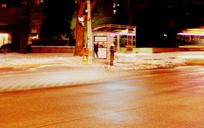 bus stations, street, city, urban, photography, night