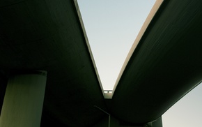 photography, bridge, highway, architecture, urban, concrete