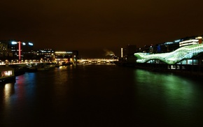 Paris, bridge, building, city, photography, river