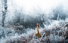 girl, model, girl outdoors